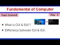 What is CUI GUI Difference between CUI and GUI CUI vs GUI