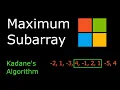 Maximum Subarray Kadane s Algorithm Leetcode 53 Python