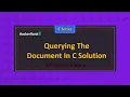 Querying The Document In C C Series HackerRank Series Abhishek Kumar