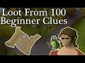 Loot From 100 Beginner Clues OSRS