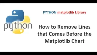 Python Matplotlib Tutorial How to Remove Text that Comes Before the Matplotlib Inline Plot