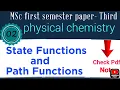 State function path function Concept Example itschemistrytime