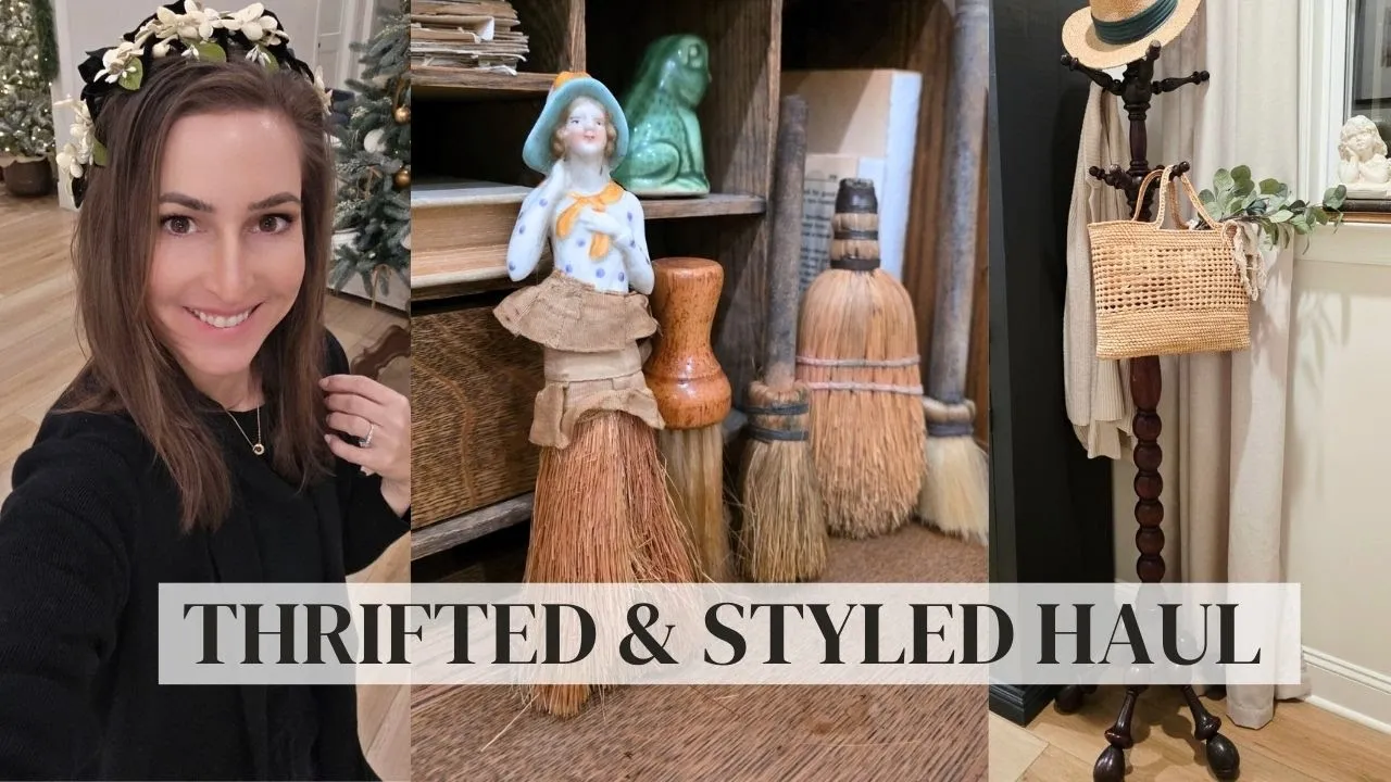 estate sale HAUL • Thrifted and Styled • unique home decor pieces • thrift secondhand