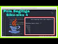 Membuat Pola Segitiga Siku-siku dengan Bintang Bagian 4 Java