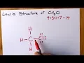 How to Draw the Lewis Structure of CH3Cl chloromethane