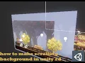 how to make scrolling Background in unity 2D