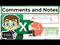 How to Use the Comments and Notes Features in Excel