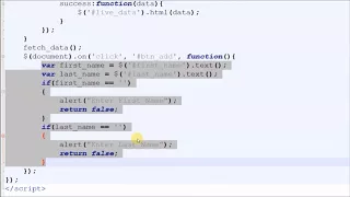 Live Table Add Edit Delete using Ajax Jquery in PHP Mysql YouTube