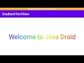 Gradient Text Tutorial in android studio