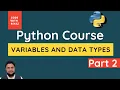 Python Basic Course Variables and Data Types Coding For Kids in Python Part 2