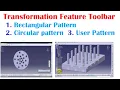 Rectangular Pattern I Circular pattern I User Pattern in CATIA V5 I Tutorial - 39