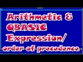 Arithmetic QBASIC Expression Order of Precedence A Complete Computer Guide