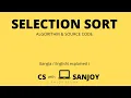 Selection Sort explained Algorithm and Programming Bangla English Sanjoy Ghosh