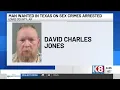 Man wanted out of Texas for sex crimes arrested in Izard County