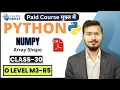 Python O Level Full Course in Hindi Python for Beginners in Hindi M3R5 Python NumPy