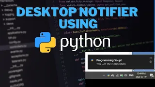 How to make desktop notifier app using Python Tkinter