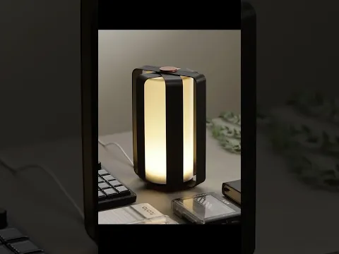 This 3D Printed Flap Lamp Looks Expensive 😮  #3dprinting #electronics #lamp  #howto
