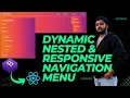 Create Dynamic Multilevel Responsive Nested Menu React Navbar from Json file using REACT JS URDU