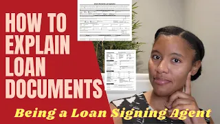 Loan Signing Packet Review How to Explain Loan Documents Being a Loan Signing Agent