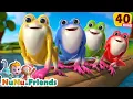 Download Lagu 🐸 🐸 Five Speckled Frogs 🐸 🐸 + More Counting Rhymes | 30 Mins Kids Songs | NuNu TV Animal Time