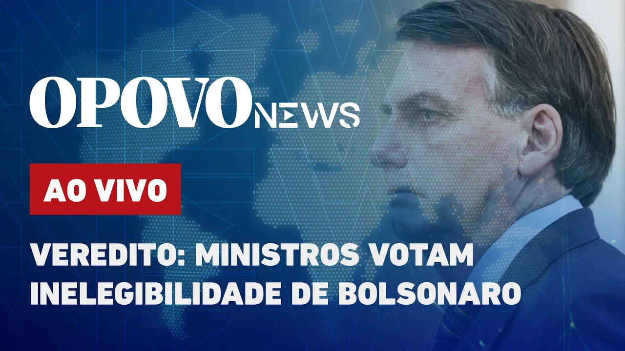 ???? AO VIVO: Julgamento de Bolsonaro: Placar no TSE está em 3 a 1; votações serão retomadas amanhã
