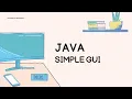 Simple NetBeans Java GUI
