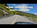 Driving through the mountain towns of North Carolina Boone NC