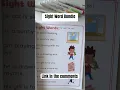 Teach Sight Words Easily with our engaging worksheets