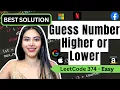 Guess Number Higher or Lower