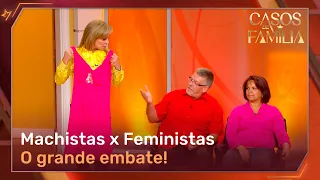 Virou barraco! Machistas e feministas se enfrentam no palco | Casos de Família 29/05/2009