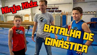 BATALHA DE GINÁSTICA GIGANTE. Ninja Kidz com Ashton, Bryton e meninos vs meninas!