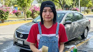 Young car washer cleans a truck without knowing it was for her her reaction is priceless