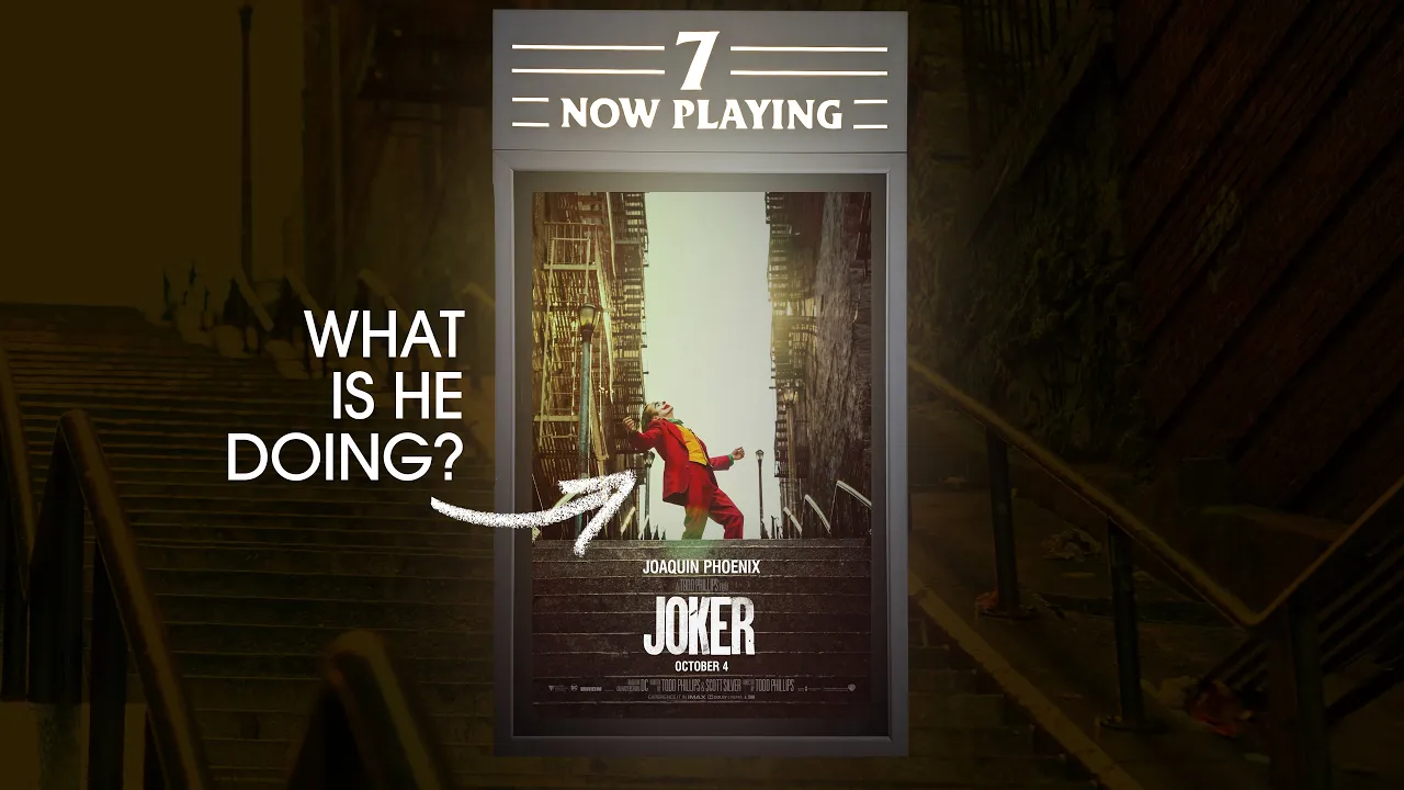This JOKER movie poster was pretty strange.