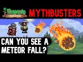 The Meteor Stakeout Terraria Journey s End Mythbusters