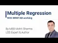 Learn Multiple Regression with Minitab Working