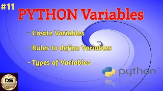 What is python variables and How to create define types of variables ML AI
