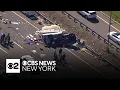 Box truck and 2 tractor trailers collide in Parsippany N J