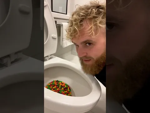 Jake Paul Eats Skittles Out of The Toilet