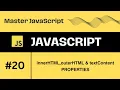 innerHtml outerHtml textContent Properties