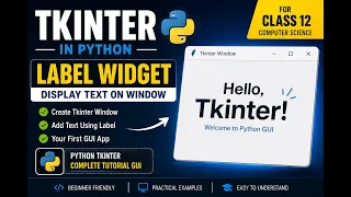 Tkinter Label Widget in Python Display Text on Window Python Tkinter Complete Tutorial GUI
