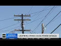 Lightning strikes cause power outages across California
