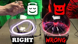 Dancing Donut of PLASMA! | Crazy Plasma Toroid donated by EngineDIY | Overpowering a Plasma Globe