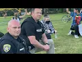 Salem Oregon police officers show solidarity with protesters on Monday June 1