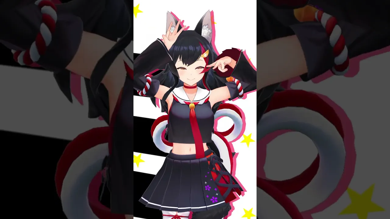 げまずもみんなでこしたんたん ‪#shorts #hololive #しかのこのこのここしたんたん #白上フブキ #戌神ころね #大神ミオ　#猫又おかゆ　#hololive