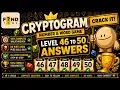 CRYPTOGRAM Number Word Game Level 46-50 Walkthrough