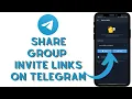 How to Share Group Link Telegram App Send Group Invite Link on Telegram Account Telegram Group