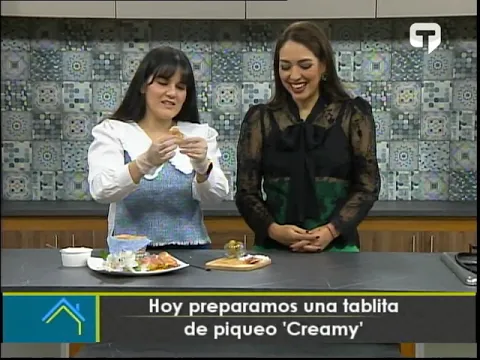 Hoy preparamos una tablita de piqueo Creamy