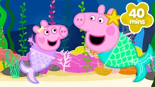 Peppa Pig nage avec Baby Evie SIRÈNE ! 🧜‍♀️ | Aventure Magique | Nouveaux Épisodes Complets
