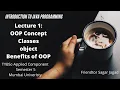OOP Concept Class Object Java TYBSc AC Semester5 Unit 3 Lecture 1