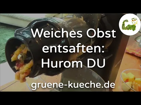 Hurom DU Slow Juicer - weiches Obst entsaften: Apfel, Orange und Zitrone (Teil 4/6)